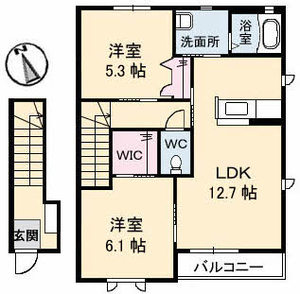 シャーメゾンエリル A棟 A0202号-2
