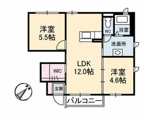 リバージュ　Ｂ棟 B0105号室