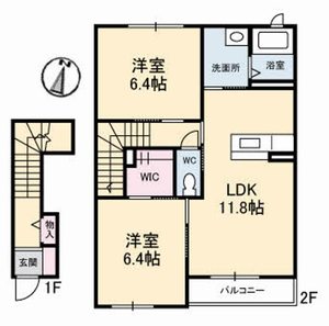 ツインテラス　Ｂ棟 B0202号室