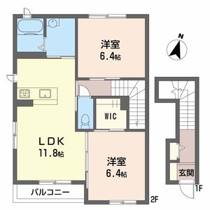 ツインテラス　Ｂ棟 B0201号室