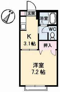 ハイツ樫の前 B棟 B0102号-14