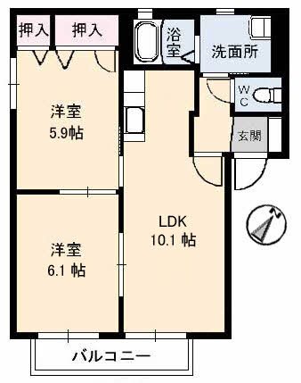 アンジュウ デヤ E棟 E0202号-10