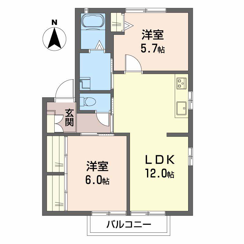 メゾン　ド　ウィステリア　Ａ棟A0201-2