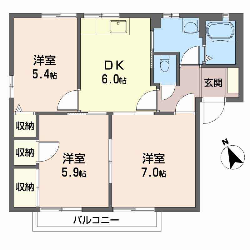 シャーメゾン吉山　Ｂ棟 B0201号-16