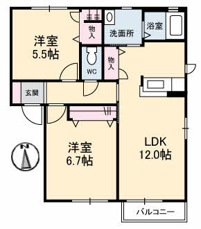 メゾンシャルマン　Ａ棟A0202-2