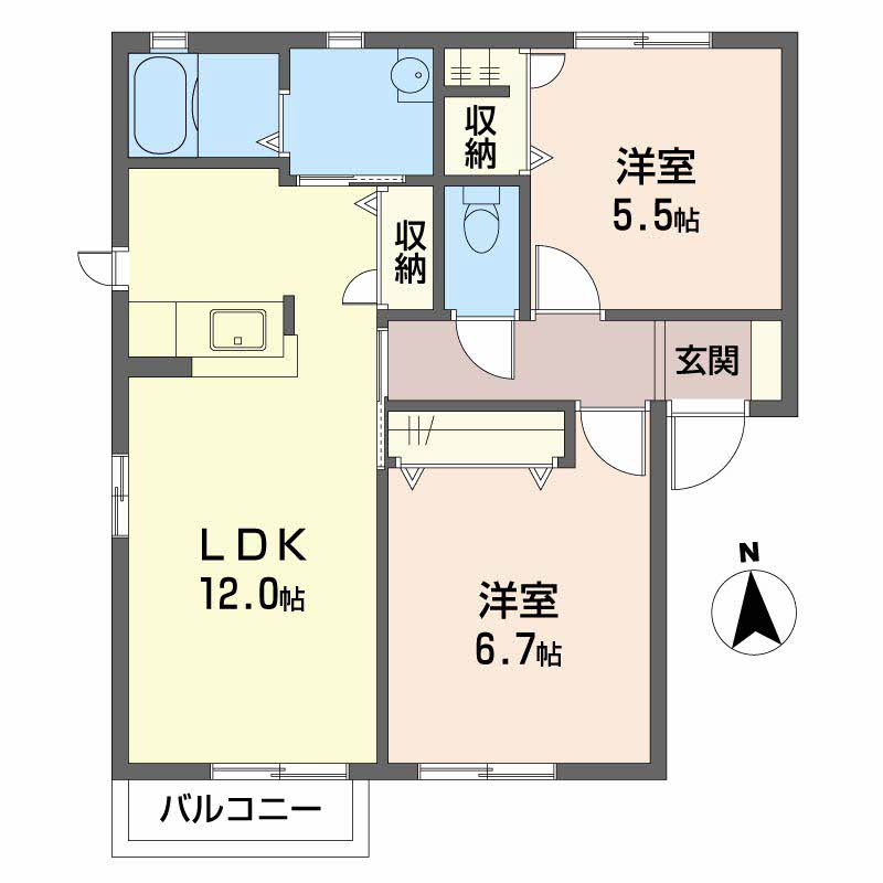 メゾンシャルマン　Ｃ棟 C0201号-2