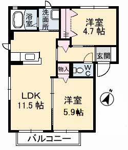 メゾンスカイヒルズ　Ｅ棟E0207-2