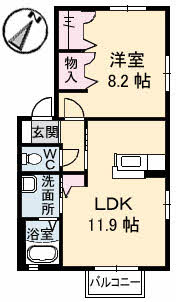 アルメリア　Ｂ棟 B0102号-16