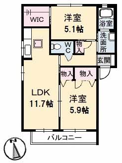シャーメゾンひまわり　Ａ棟A0101-2