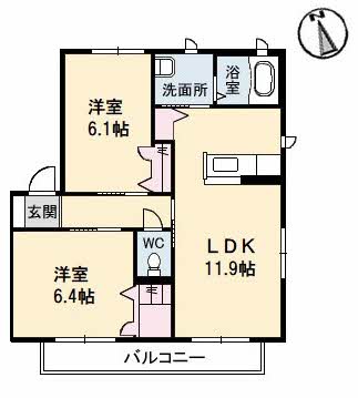 アビタシオン長野　Ｃ棟A0201-2