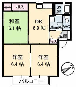 ディアス岡田　　Ｂ棟 B0101号-15