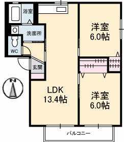 バリュージュ２０００　Ａ棟 A0202号室