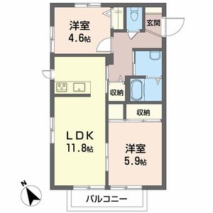 シャーメゾン湯布田 A0203号室
