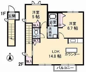 ブランシェ野原　Ａ棟 A0201号室