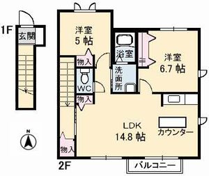 ブランシェ野原 A棟 A0202号-16