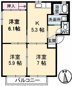 シャーメゾン明月　Ｄ棟 D0201号室