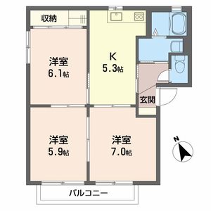 シャーメゾン明月　Ｄ棟 D0201号室