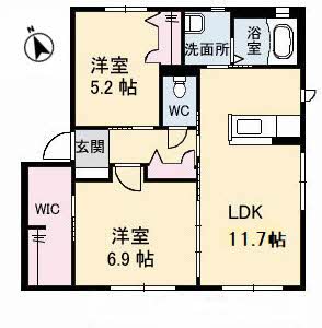 シャーメゾン山王田　Ａ棟 A0101号室