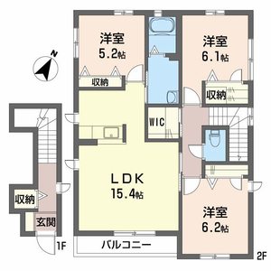 シャーメゾン山王田　Ｈ棟 C0201号-2