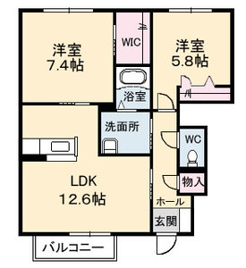シャーメゾン東岐波 B棟 B0102号-16