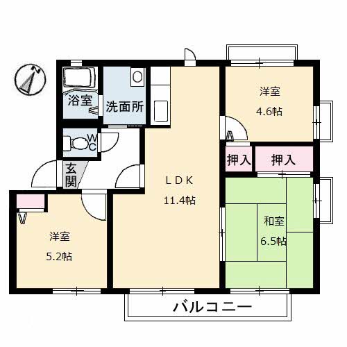 グリシーヌ B棟 B0101号-16