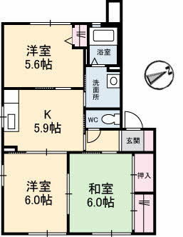シャーメゾン西岐波　Ａ棟A0102-2