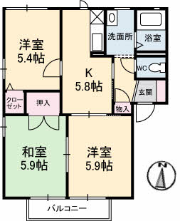 アンソレイエ21 A棟 A0201号-16