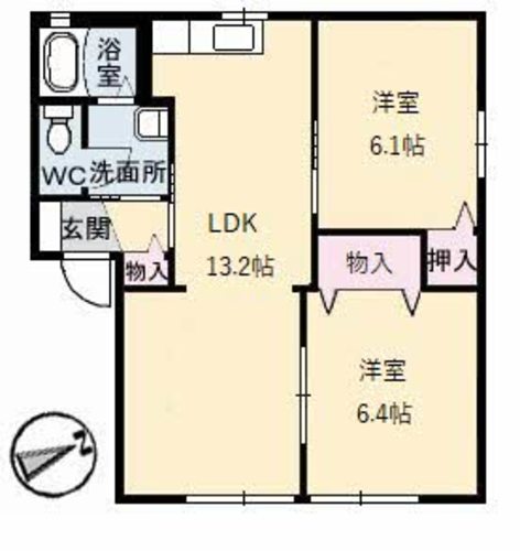 ヴィラ グリシーヌ B棟 B0102号-15