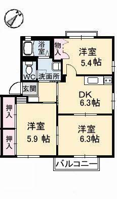 シャルマン　Ａ棟 A0101号-13