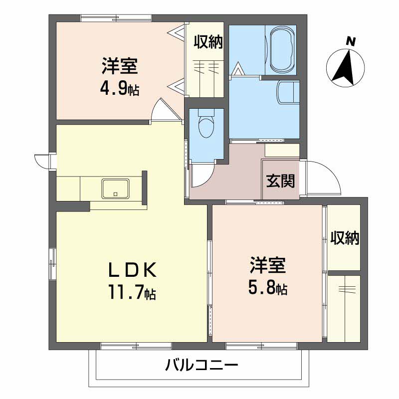 シャーメゾンふじ　Ⅰ棟A0102-2
