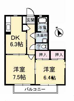 シャーメゾン西平原 B棟 B0101号-6