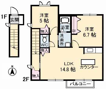 ブランシェ野原 A棟 A0201号-16