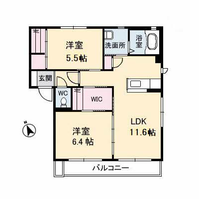 シャーメゾン山王田　Ｅ棟E0102-2
