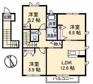 リベラ寺井Ⅱ A棟 A0201号-16