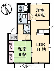 Ｃｏｓｍｏ　Ｔｏｗｎ　Ｆ棟 F0101号室