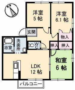 シーサイドＤＩＡＳ　Ｅ館 E0101号-16