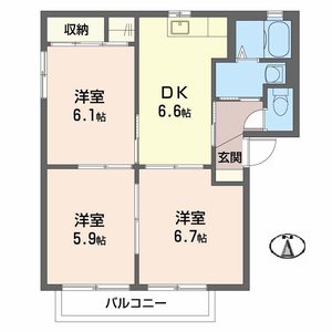 シャーメゾンＳ　Ｂ棟 B0101号室