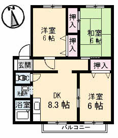 サンビレッジ高松　Ｋ棟 K0201号-3