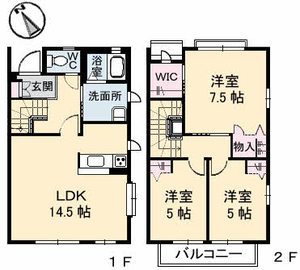 ハイツMINORU D棟 D0102号-2