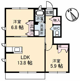 ブランシェ－Ｍ　Ａ棟 A0102号室