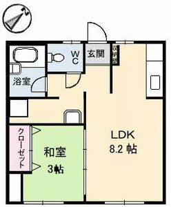 コーポ筒井 202号-2