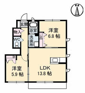 パインテイル　Ｂ棟 B0101号室