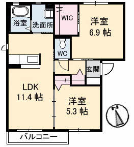 サンフィット　Ａ棟 A0202号室