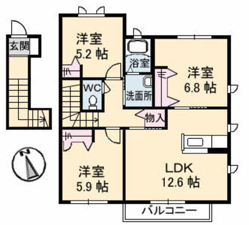 リベラ寺井Ⅱ　Ａ棟A0201-2