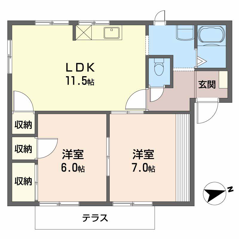 ドムス・ヒルズ　Ｆ館 F102号-16
