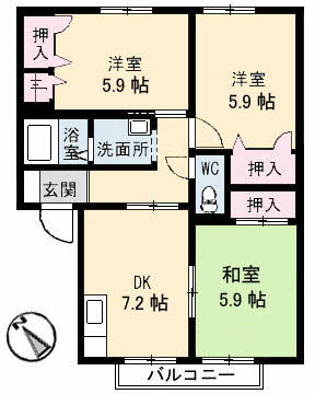 パティオ　３棟 B0202号-16