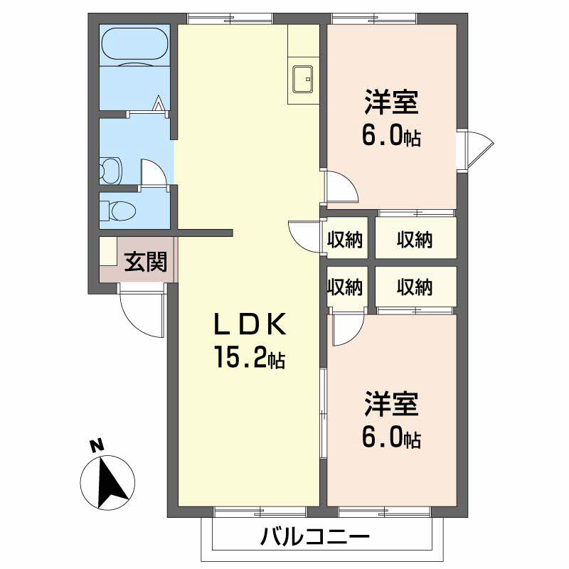 ヴィラ橋本　Ｂ棟B0101-2