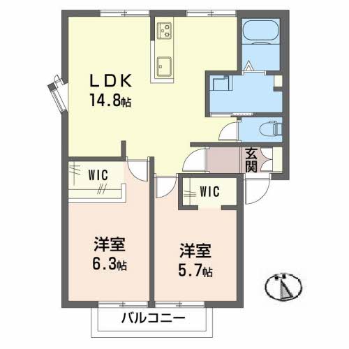 ヴィラ橋本　Ｂ棟B0202-5