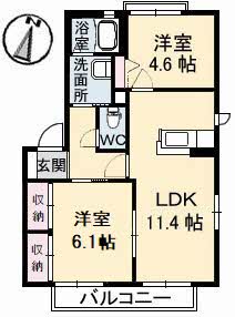 バリュージュＫ　　Ｂ棟 B0201号-16