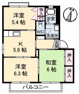 バリュージュＫ　Ａ棟 A0102号-15